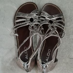 Aldo Silver/Platinum Sandals